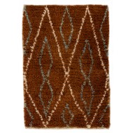 Brown, Beige & Gray Natural wool colors, MOROCCAN Berber Beni Ourain Design Rug, HANDMADE, 100% Wool