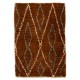 Brown, Beige & Gray Natural wool colors, MOROCCAN Berber Beni Ourain Design Rug, HANDMADE, 100% Wool