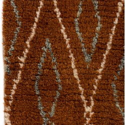 Brown, Beige & Gray Natural wool colors, MOROCCAN Berber Beni Ourain Design Rug, HANDMADE, 100% Wool