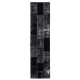 3' x 10' Black Patchwork Runner Rug