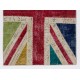 122x183 cm British Flag Union Jack Design Multicolor Patchwork Rug