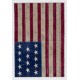 4' x 6' American Flag Design  Patchwork Rug