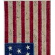 4' x 6' American Flag Design  Patchwork Rug