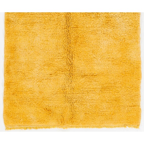 Dark Yellow Turklish Tulu Rug, HANDMADE, 100% Wool