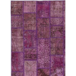 152x245 cm Shades of Purple Lavender Lilac Orchid Colors Patchwork Rug