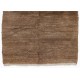 Tan colored Turkish Tulu Shag Pile Design Rug, HANDMADE, 100% Wool