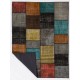 200x260 cm ( 6.6 x 8.6 Ft ) Gray, Black, Yellow, Orange, Blue Patchwork Rug