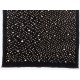 Black colored Turkish Tulu Shag Pile Rug with Beige spots, HANDMADE, 100% Wool
