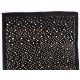 Black colored Turkish Tulu Shag Pile Rug with Beige spots, HANDMADE, 100% Wool