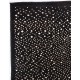 Black colored Turkish Tulu Shag Pile Rug with Beige spots, HANDMADE, 100% Wool