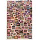 Multicolor Turkish Tulu Rug, HANDMADE, 100% Wool