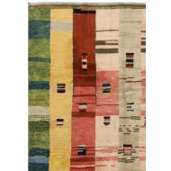 Multicolor Turkish Tulu Rug, Pastel Faded Colors, Tulu Rug HANDMADE, 100% Wool