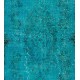 Teal Over-Dyed Vintage Handmade Turkish Rug. 4 x 7 Ft (120 x 211 cm)