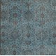 Light Blue Over-Dyed Vintage Handmade Turkish Rug. 5 x 9.9 Ft (152 x 300 cm)
