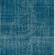 Blue Over-Dyed Vintage Handmade Turkish Rug. 5.4 x 8.8 Ft (163 x 267 cm)