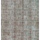 Light Blue Over-Dyed Vintage Handmade Turkish Rug, Ideal for Contemporary Home and Office. 7.5 x 11 Ft (228 x 335 cm)