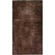 Distressed Brown Overdyed Accent Rug, Vintage Handmade Carpet from Turkey. 4 x 7 Ft (120 x 215 cm)