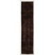 Brown Overdyed Runner Rug, Vintage Handmade Corridor Carpet from Turkey. 2.5 x 10.7 Ft (75 x 325 cm)