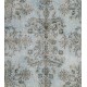 Gray Over-Dyed Rug for Modern Interiors. Handmade Vintage Turkish Carpet. 3.7 x 7 Ft (111 x 215 cm)