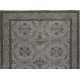 Gray Over-Dyed Rug for Contemporary Interiors. Hand-Knotted Vintage Turkish Carpet. 4 x 6.6 Ft (120 x 200 cm)