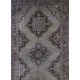 Gray Over-Dyed Runner Rug for Contemporary Interiors. Hand-Knotted Vintage Turkish Carpet. 4.6 x 12.4 Ft (140 x 376 cm)