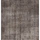 Gray Over-Dyed Rug for Modern Interiors. Handmade Vintage Turkish Carpet. 5.7 x 9.2 Ft (171 x 280 cm)