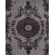 Gray Over-Dyed Rug for Modern Interiors. Mid-Century Vintage Turkish Carpet. 5.8 x 9.5 Ft (175 x 287 cm)