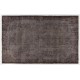 Gray Over-Dyed Rug for Modern Interiors. Mid-Century Vintage Turkish Carpet. 6 x 9.4 Ft (182 x 286 cm)