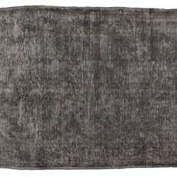 Gray Over-Dyed Rug for Modern Interiors. Mid-Century Vintage Turkish Carpet. 6 x 9 Ft (183 x 275 cm)