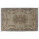 One-of-a-kind Handmade Vintage Turkish Area Rug. 6.5 x 10 Ft (197 x 305 cm)