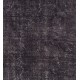 Gray Over-Dyed Rug for Contemporary Interiors. Hand-Knotted Vintage Turkish Carpet. 6.8 x 9.9 Ft (205 x 300 cm)