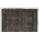 Taupe Over-Dyed Rug for Contemporary Interiors. Hand-Knotted Vintage Turkish Carpet. 7 x 9.3 Ft (214 x 281 cm)