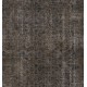 Taupe Over-Dyed Rug for Contemporary Interiors. Hand-Knotted Vintage Turkish Carpet. 7 x 9.3 Ft (214 x 281 cm)