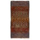 Double Sided Vintage Handmade Kilim from Turkey, Geometric Pattern Wool Rug. 3.6 x 7.3 Ft (108 x 220 cm)