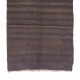 Striped Vintage Handwoven Kilim Runner. Turkish Wool Hallway Runner. 3.6 x 11.9 Ft (109 x 360 cm)