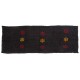 Handwoven Vintage Turkish Runner Kilim 'Flat-weave', Natural Black Goat Wool Kilim. 3.8 x 10.4 Ft (115 x 315 cm)