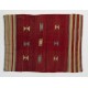 Handmade Turkish Wool Kilim Rug, Authentic Floor Covering. 4.2 x 5.5 Ft (127 x 167 cm)