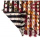 Handmade Turkish Kilim Rug with Colorful Poms. Tribal Style Bed Cover & Wall Hanging. 4.2 x 8.6 Ft (127 x 260 cm)