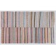 Striped Design Rag Rug, Colorful Vintage Turkish Kilim. 4.3 x 7.3 Ft (130 x 220 cm)