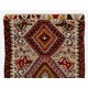 20th Century Hand-Woven Turkish Runner Kilim with Geometric Design. 4.7 x 11 Ft (143 x 333 cm)