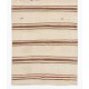 Handwoven Vintage Anatolian Kilim Made of Wool. Striped Hallway Runner (Reversible). 4.7 x 11.9 Ft (143 x 362 cm)