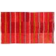 Vintage Handmade Turkish Kilim Rug with Stiped Design in Red color. 5 x 8.4 Ft (152 x 255 cm)