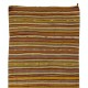 Handwoven Vintage Turkish Wool Runner Kilim for Hallway Decor. 5 x 11.2 Ft (152 x 340 cm)