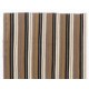 Authentic Handmade Turkish Kilim (Flat-Weave) with Vertical Bands, 100% Wool. 5.2 x 8.3 Ft (157 x 250 cm)