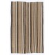Authentic Handmade Turkish Kilim (Flat-Weave) with Vertical Bands, 100% Wool. 5.2 x 7.8 Ft (158 x 237 cm)