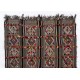 Turkish Kilim "Flat-Weave", Handwoven Vintage Rug with Colorful Pomps. 5.6 x 7.3 Ft (170 x 220 cm)