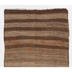 Multicolored Vintage Handmade Turkish Authentic Kilim "Flat-Weave". 100% Wool. 5.7 x 7.6 Ft (173 x 230 cm)