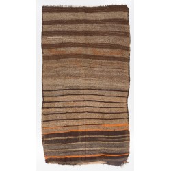 Multicolored Vintage Handmade Turkish Authentic Kilim "Flat-Weave". 100% Wool. 5.7 x 7.6 Ft (173 x 230 cm)