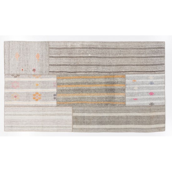 Vintage Hand-Woven Kilim 'Flat-weave' from Central Anatolia / Turkey. 6 x 10.6 Ft (183 x 323 cm)