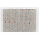 Nomadic Handwoven Turkish Kilim, Authentic Vintage Rug. 6.2 x 8 Ft (186 x 242 cm)